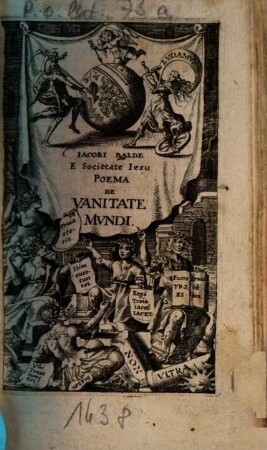 Jacobi Balde E Societate Jesu Poema De Vanitate Mundi