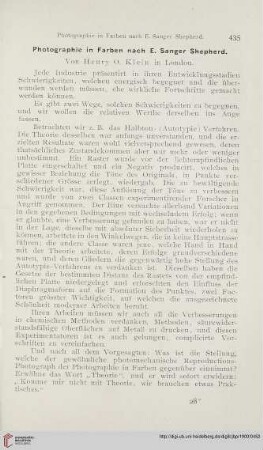 14: Photographie in Farben nach E. Sanger Shepherd