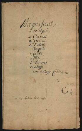 Magnificat; V (8), orch, org; C-Dur