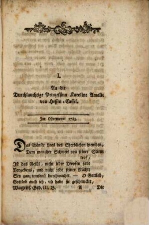 Vermischte Gedichte und prosaische Aufsätze, 3