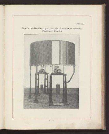 TAFEL 41. Otter'scher Blendenapparat für das Leuchtfeuer Kekenis. (Flensburger Föhrde.)