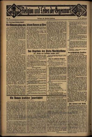 Vierte Ausgabe vom Samstag, den 15. Februar 1936.