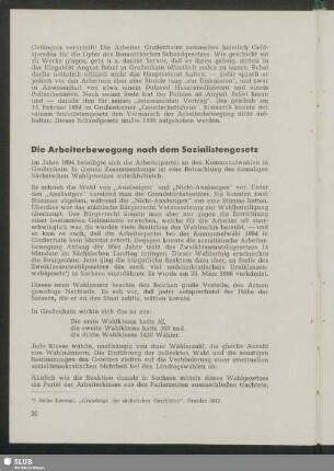 Die Arbeiterbewegung nach dem Sozialistengesetz