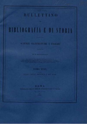 Tomo XVIII. Indici degli articoli e dei nomi.