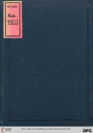 Exposition des beaux-arts 1903 - catalogue