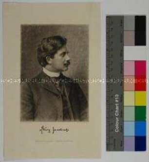 Porträt des Dichters und Publizisten Ludwig Jacobowski