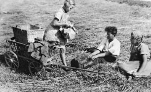 Die Kinder der Kleinbauern nach der Arbeit auf dem Feld : Die Kinder der Kleinbauern nach der Arbeit auf dem Feld