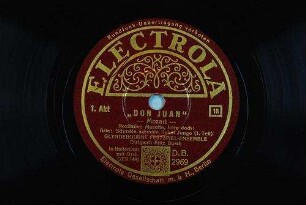 "Don Juan" : 1. Akt; Rezitativ: Masetto, höre doch!; Arie: Schmäle, schmäle, lieber Junge (1. Teil) / Mozart