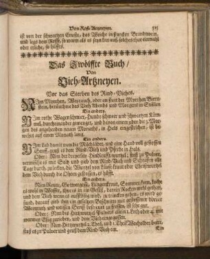 Das Zwölffte Buch/ Von Vieh-Artzneyen