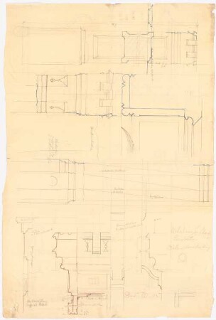 Wohnhaus J. Schaub, Emsdetten: Dielenausstattung, Details 1:1