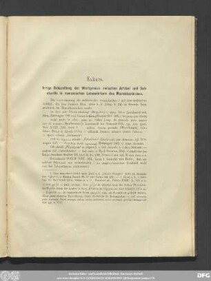 Exkurs. Irrige Behandlung der Wortgrenze zwischen Artikel und Substantiv in romanischen Lehnwörtern des Marokkanischen.