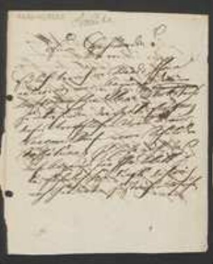 Brief von Anton Eleutherus Sauter an Unbekannt