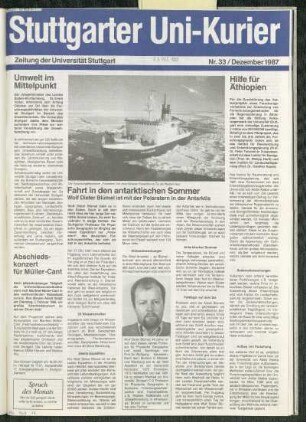 Heft Nr. 33 / Dezember 1987