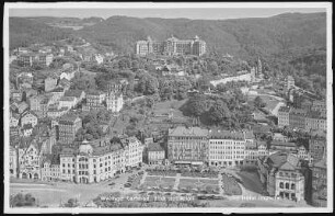 Karlsbad. Blick auf Karlsbad und Hotel Imperial