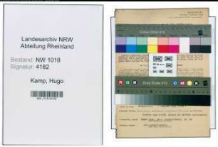 Entnazifizierung Hugo Kamp , geb. 15.02.1888 (Landwirt)