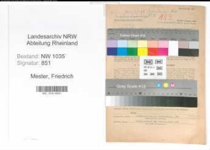 Entnazifizierung Friedrich Mester , geb. 30.10.1886 (Inspektor)