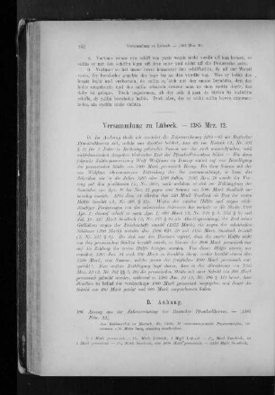 Versammlung zu Lübeck. - 1385 Mrz. 12.