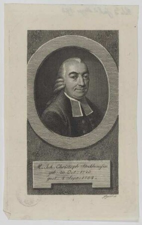 Bildnis des Joh. Christoph Stockhausen