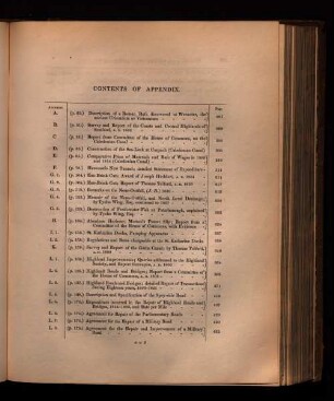 Contents of Appendix