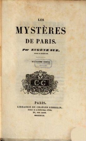 Les mystères de Paris. 8