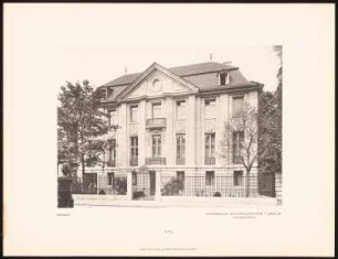 Wohnhaus Dr. Eduard Simon, Berlin: Ansicht der Fassade (aus: Alfred Messel, 1912)