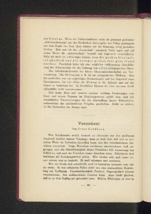 Verstehen!