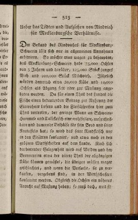 [12.] Ueber das Tödten und Aufziehen von Rindvieh für Mecklenburgsche Verhältnisse.