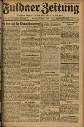 Ausgabe vom Samstag, den 10. März 1923.