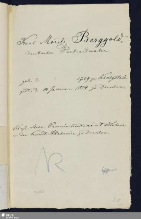 8. Berggold, Carl Moritz
