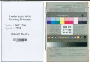 Entnazifizierung Martha Schmitt , geb. 03.02.1920 ()