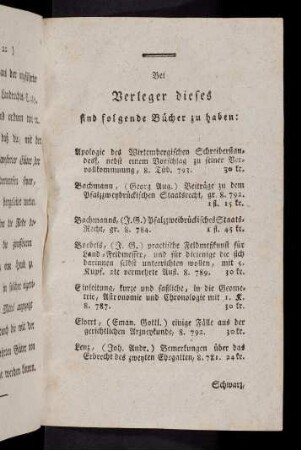 Bei Verleger dieses sind folgende ...