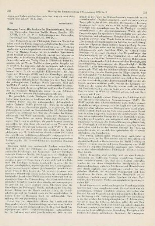 221-224 [Rezension] Bissinger, Anton, Die Struktur der Gotteserkenntnis