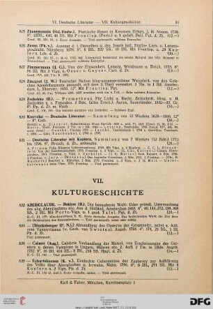 Kulturgeschichte (Nr. 832-1047)