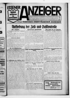 Essener Anzeiger. 1919-1940