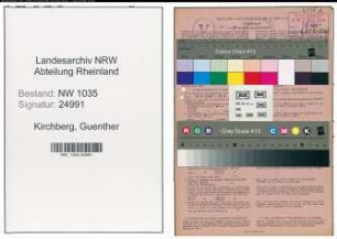 Entnazifizierung Guenther Kirchberg , geb. 16.02.1922 (Kaufmann)