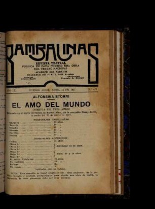 El amo del mundo : comedia en tres actos