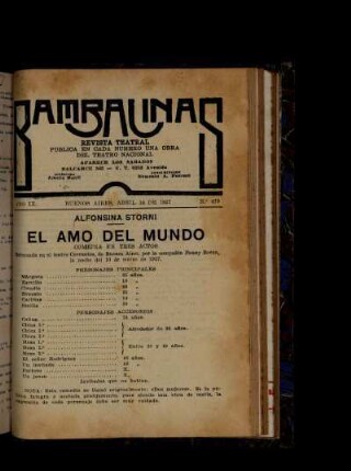 El amo del mundo : comedia en tres actos