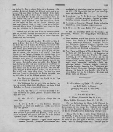 Lepidopterologische Beyträge / von P[hilipp] C[hristoph] Zeller in Glogau