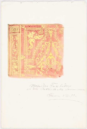 San Lorenzo, Florenz Fußboden in der Biblioteca Laurenziana: Motiv des Fußbodens