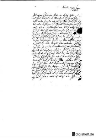 6: Brief von Sophie Becker an Johann Wilhelm Ludwig Gleim
