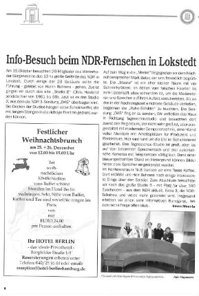 Info-Besuch beim NDR-Fernsehen in Lokstedt