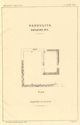Plate XVI. Pankuliya Building No. 9. Plan.