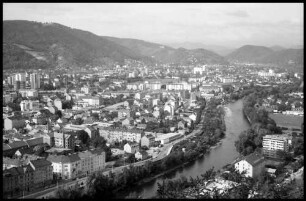 Graz: vom Schlossberg auf Murr und nördliche Stadt