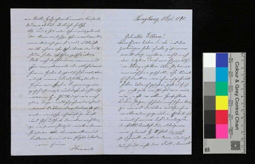 Brief von Poock an die geliebten Eltern
