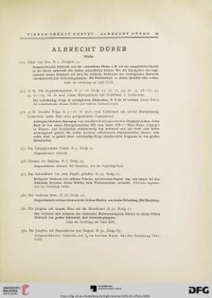 Albrecht Dürer (Nr. 374-799)