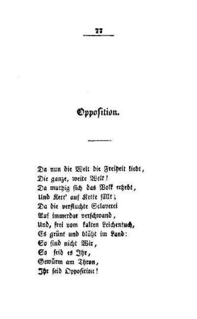 Opposition