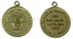 Tragbare Medaille in Erinnerung an das Sängerfest in Treuenbrietzen