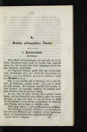 Familienschule : (Fortsetzung)