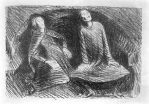 Erweckung II : Erweckung II. Lithografie; 28,5 x 40 cm (Bildfeld) (1916/1917; E. Barlach)