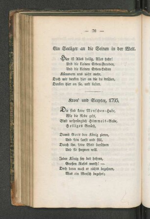 Kron' und Scepter, 1795.